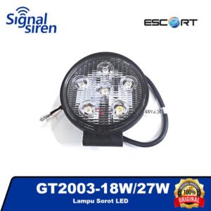 ESCORT GT-2003 Lampu Sorot LED 18W 27W - Signal Siren - 18W