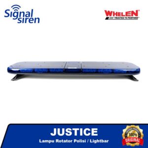 LIGHTBAR WHELEN JUSTICE Lampu Rotator Polisi / Patwal Full Blue ORIGINAL