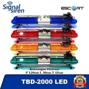 Lampu Sirine Polisi Ambulan Ambulance Patwal strobo ESCORT TBD-2000LED - Biru