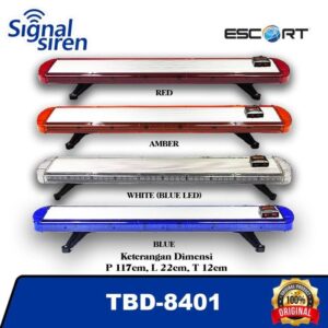Lampu Rotator Polisi Ambulan Lightbar Leds patwal slim ESCORT TBD-8401 - Biru