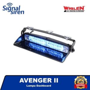 WHELEN Avenger II STROBO Blue Lampu Dashboard BRANDNEW MFG TERBARU ORI